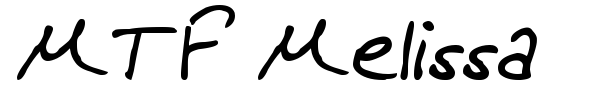 MTF Melissa font preview
